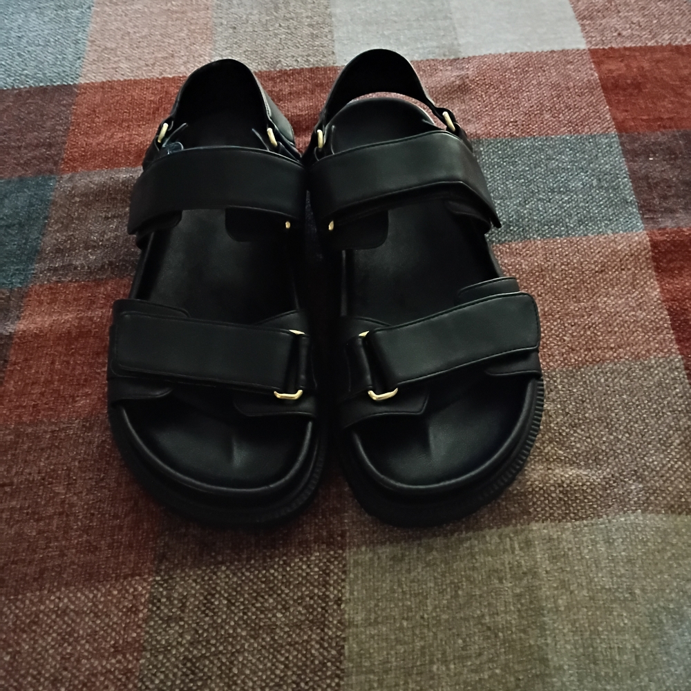 Anthropologie Maeve Leather Slingback Sandals Women's Size 7 NWOB